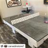 WATERJET CUT STONE PING PONG TABLE